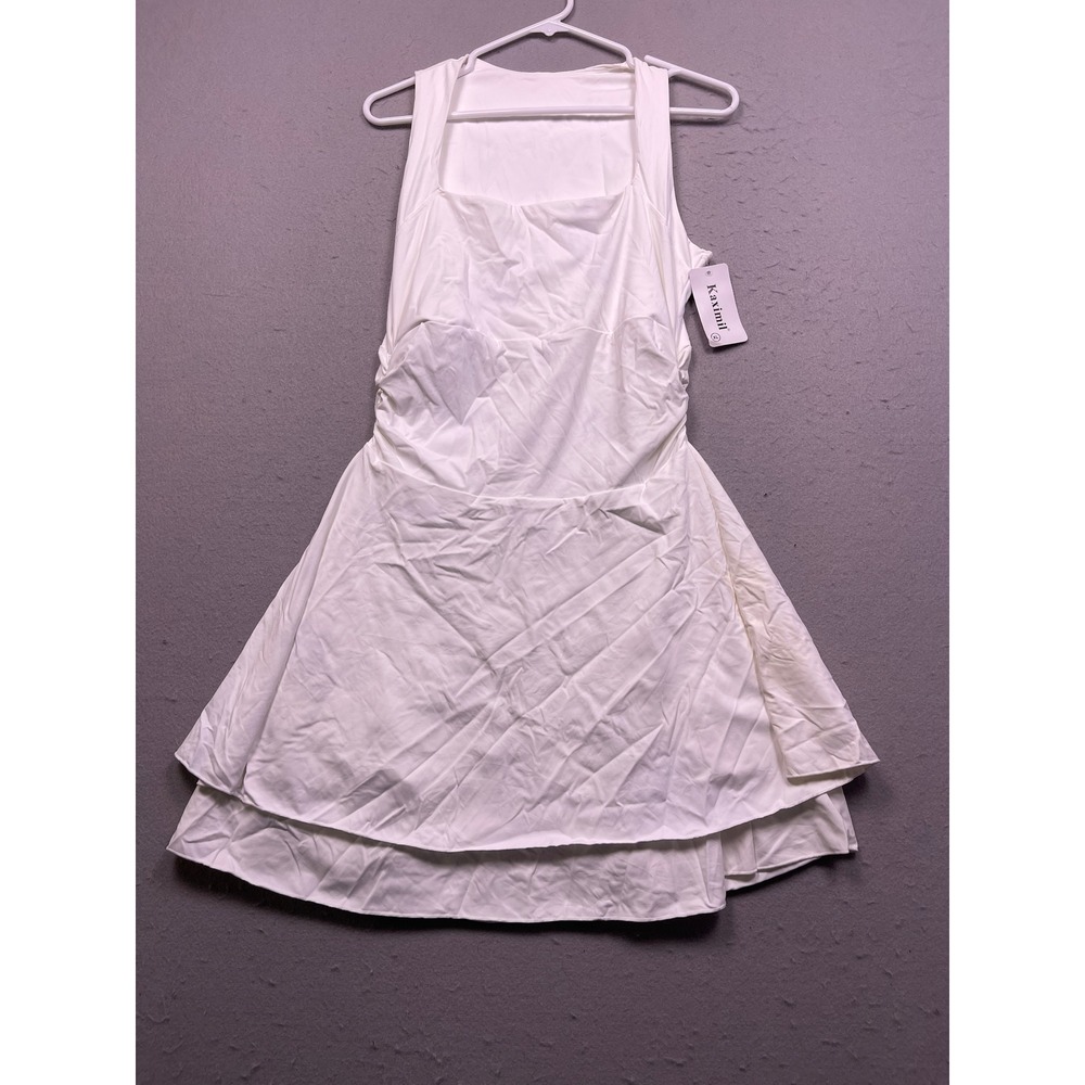 Kaximil Tennis Dress Stretch White XL Womens